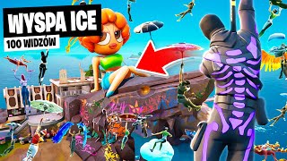 100 WIDZÓW na WYSPĘ ICE w OG REMIX Fortnite gość SZAMAN [upl. by Erv]