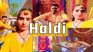 aaj thi mere mama ki haldi🔥❤️vloghaldi [upl. by Maddi957]