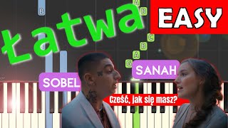 🎹 Cześć jak się masz Sobel sanah  Piano Tutorial łatwa wersja 🎵 NUTY W OPISIE 🎼 [upl. by Carlisle]