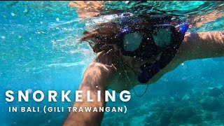 Snorkeling in bali  Gili Trawangan island Bali [upl. by Rame]