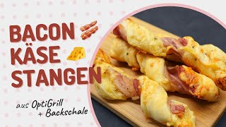 BaconKäseStangen mit Blätterteig aus der OptiGrill Backschale [upl. by Lunetta]