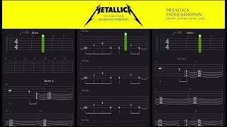 Metallica  Enter Sandman  FULL Guitar Tab  Lesson  Tutorial [upl. by Tutt447]