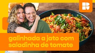 Galinhada a jato com saladinha de tomate arroz com frango  Rita Lobo  Cozinha Prática [upl. by Bromleigh]