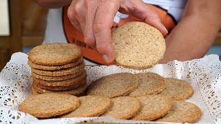 Biscotti Digestive perfetti fatti in casa senza Lievito e Uova  Famous Digestive Homemade Cookies [upl. by Selim]