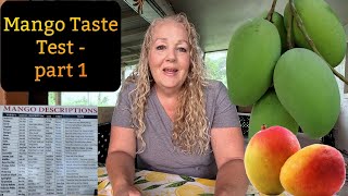 Mango Taste Testing plus picking my FIRST homegrown mango [upl. by Brewer]