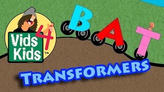 Word Transformers Part 2  Cars Transform Into Words For Kids [upl. by Nuawad]