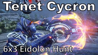 Tenet Cycron 6x3 Warframe 18 Eidolons in 1 Night Cycle Unairu Wisp DPS Volt POV [upl. by Aicad]