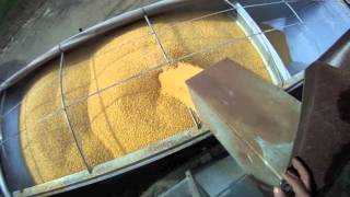 Loading Semi Hopper Bottom with Corn and Hauling to Ethanol Plant 1132011 [upl. by Wooster]