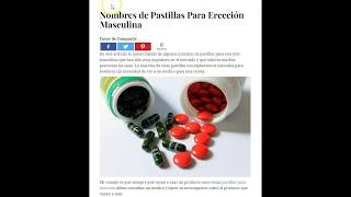 Nombres de Pastillas para Erección Masculina Naturales [upl. by Auj]