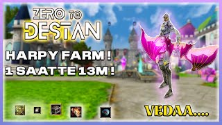 KNİGHT ONLİNE ZERO TO DESTAN  SAATTE 13M   ARDREAM HARPY FARM  BU BİR VEDAAA [upl. by Lleunamme382]