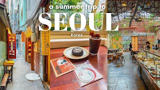 Summer trip to Seoul  Visiting aesthetic cafes museums rainy days Personal Colour  KOREA VLOG [upl. by Adnilav]