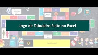 Jogo de Tabuleiro no Excel usando as Funções SE e Procv [upl. by Geer]