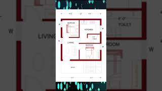 20x 267 House plan 2BHK20 By 267 Home plan20 267 House design in Indian styleWEST FACE [upl. by Speroni435]