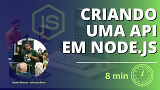 Criar uma API em NodeJs em 8 minutos [upl. by Akived]