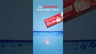 Orasore Dental Tablet  Tooth Pain Relief  FastActing amp Water Dispersible Tablet  dentalpain [upl. by Arod888]