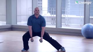 Stationary Lateral Lunge with Dumbbells [upl. by Avlis]