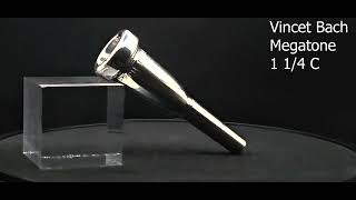 Vincent Bach Megatone 1 14 C trumpet mouthpiece silver plated [upl. by Wandis804]