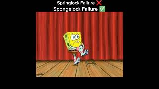 Springlock Failure ❌ Spongelock Failure ✅ [upl. by Sorodoeht]