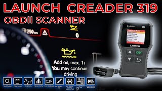 LAUNCH CREADER 319  Read out and delete errors  OBD2 Scanner [upl. by Truitt92]