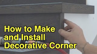 How to Make and Install Decorative Corner on Open Side Staircase DIY Trick Mryoucandoityourself [upl. by Lleinnad]