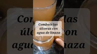 ELIMINA LAS ÚLCERAS CON AGUA DE LINAZA ulcera ansiedad adelgazar recetas nutricion [upl. by Fariss]