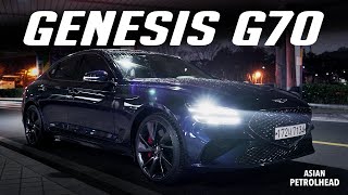 This is how the new Genesis G70 shines at Night [upl. by Nilesoj663]