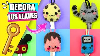 DECORA TUS LLAVES con FIELTRO ★Así o más fácil ★ Tutoriales Fáciles Paso a Paso ♥ DIY [upl. by Aneez478]