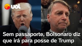 Bolsonaro diz que irá à posse de Trump em 2025 mesmo sem ter passaporte veja vídeo [upl. by Zosi988]