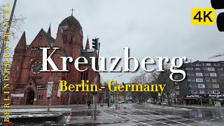 Kreuzberg 🇩🇪 Berlin  Wallking Tour 4K [upl. by Anaeli431]