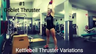 Kettlebell Thruster Variations [upl. by Ashmead957]