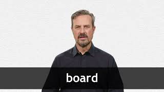 How to pronounce BOARD in American English [upl. by Mellie]