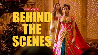 Aladdin Movie Behind The Scenes Will Smith Naomi Scott Mena Massoud [upl. by Brunella]