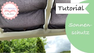 DIY  Sonnenschutz  Seilspannmarkise  Terrassenüberdachung  retractable awning  Tutorial [upl. by Aneelahs]