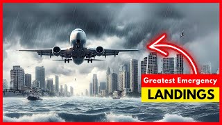 Emergency Landing on Sea Under Heavy Storm  Greatest Emergency Landings Ever Caught On Camera [upl. by Debo]