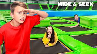 Extreme HIDE amp SEEK In TRAMPOLINE PARK [upl. by Boland]