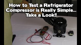 Refrigerator Repair  Not Cooling or Freezing How to Test a Compressor LG Samsung Maytag [upl. by Ocin920]