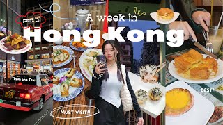 HONG KONG VLOG ✨ pt 1 MUST VISIT Cha Chaan Teng local restaurants amp picturesque spots 💖 engindo [upl. by Maxey]