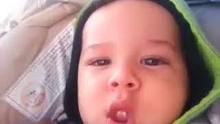 Beautiful and Cute Baby Lip syncing on Christmas song [upl. by Ajtak]