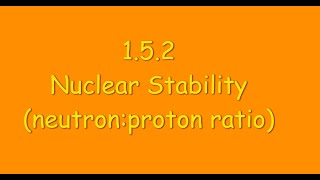 152 Nuclear Stability Ratio [upl. by Walford]