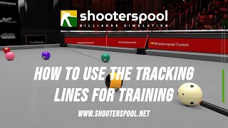 How to use the Tracking Lines in the training mode of Shooterspool [upl. by Alletse]