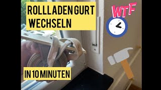 Rollladen Gurt  Gurtwickler wechseln  austauschen in 10 Minuten [upl. by Calandra219]