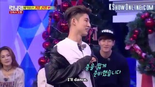 RM Ep278 iKONs BI dance appeal to Song Ji Hyo [upl. by Anirrehs]