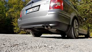 VW PASSAT W8  Best 8Cylinder Sound ever modified [upl. by Atirhs]