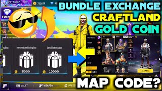 Gold Coin Se Craftland Me New Bundle Kaise Le  How To Get Gold Coin Exchange Craftland Map Code [upl. by Eldreda]