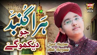 Syed Hassan Ullah Hussaini  Hara Gumbad Jo Dekhoge  New Naat 2023  Official Video  Heera Gold [upl. by Aube142]