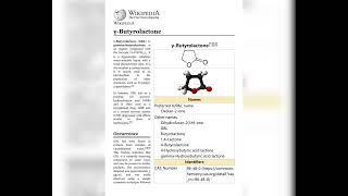 γButyrolactone GBL [upl. by Annavaj]