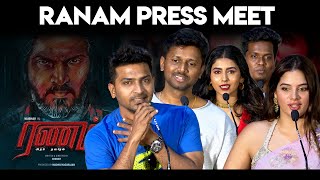 Ranam Movie Pressmeet  Vaibhav  Nandita Swetha  Tanya Hope  Saras Menon [upl. by Bugbee769]