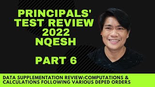 PRINCIPALS TEST REVIEW 2022 NQESH Computations and Calculations Following Various DepEd Orders [upl. by Ogires]