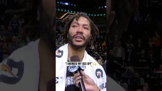 Derrick Rose was emotional after his career night in 2018 👏 [upl. by Uahsoj]