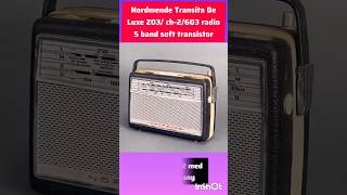 Nordmende Transita De Luxe Z03 ch2603 Radio 4band soft receiver 1962s in Germanyyoutube radio [upl. by Morrie]